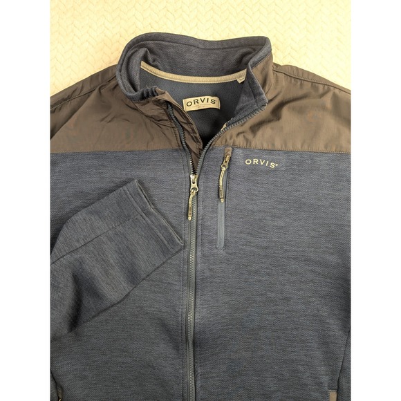 Orvis Classic Collection Full Zip Jacket Mens XL Blue Lightweight Coat - Picture 1 of 11